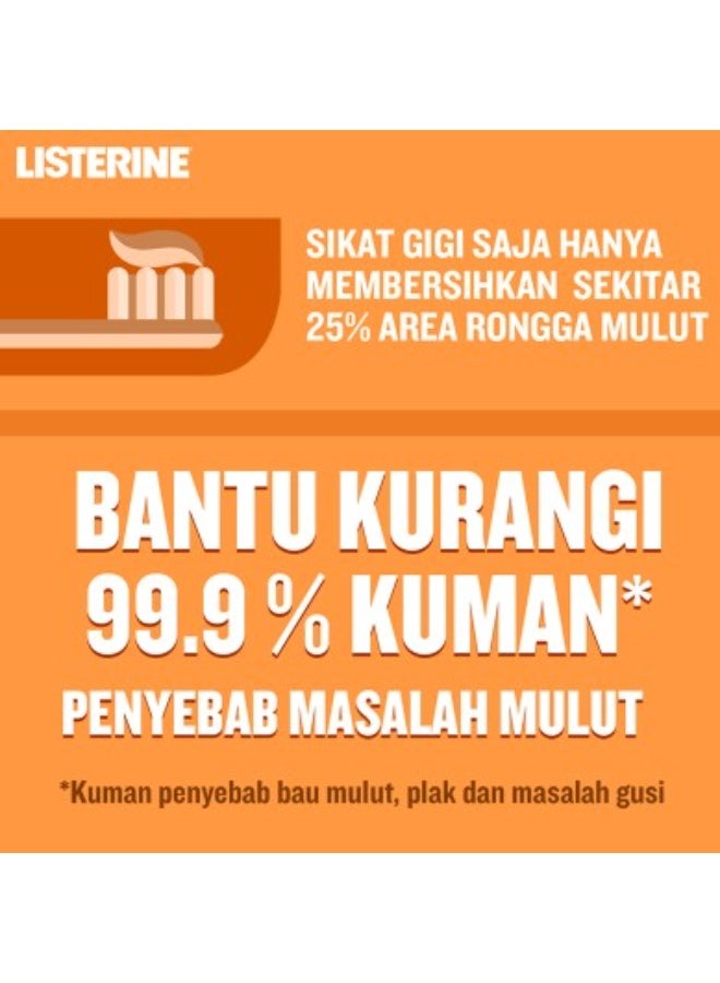 Listerine Fresh Citrus Antiseptic Mouthwash 250ml – Long-Lasting Fresh Breath - Image 4